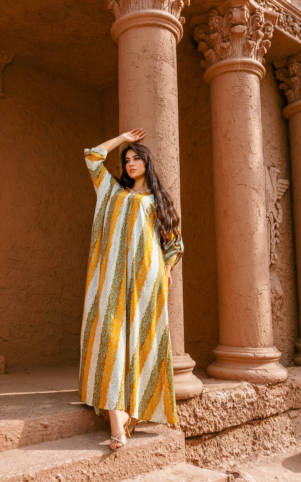 Breezy Flow Dress – Heritage Stripe