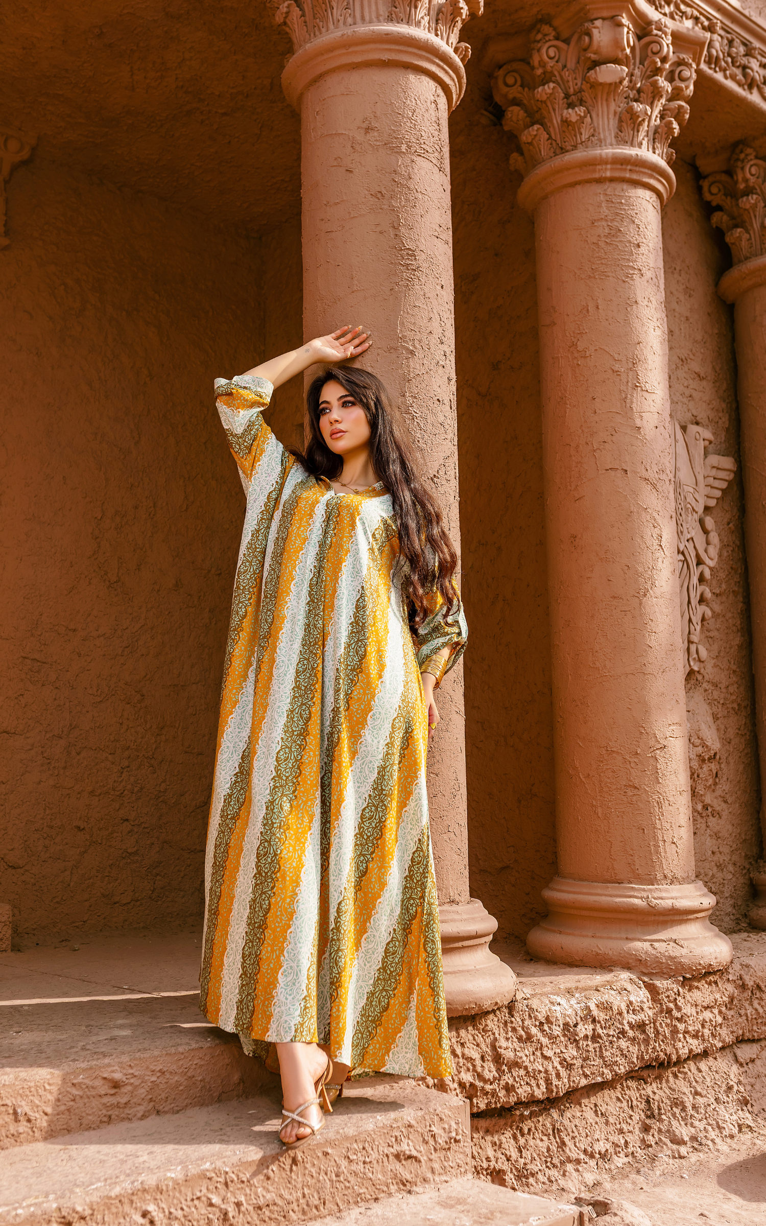 Breezy Flow Dress – Heritage Stripe