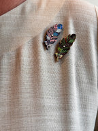 Neutral Flow Dress with Contrast Detail