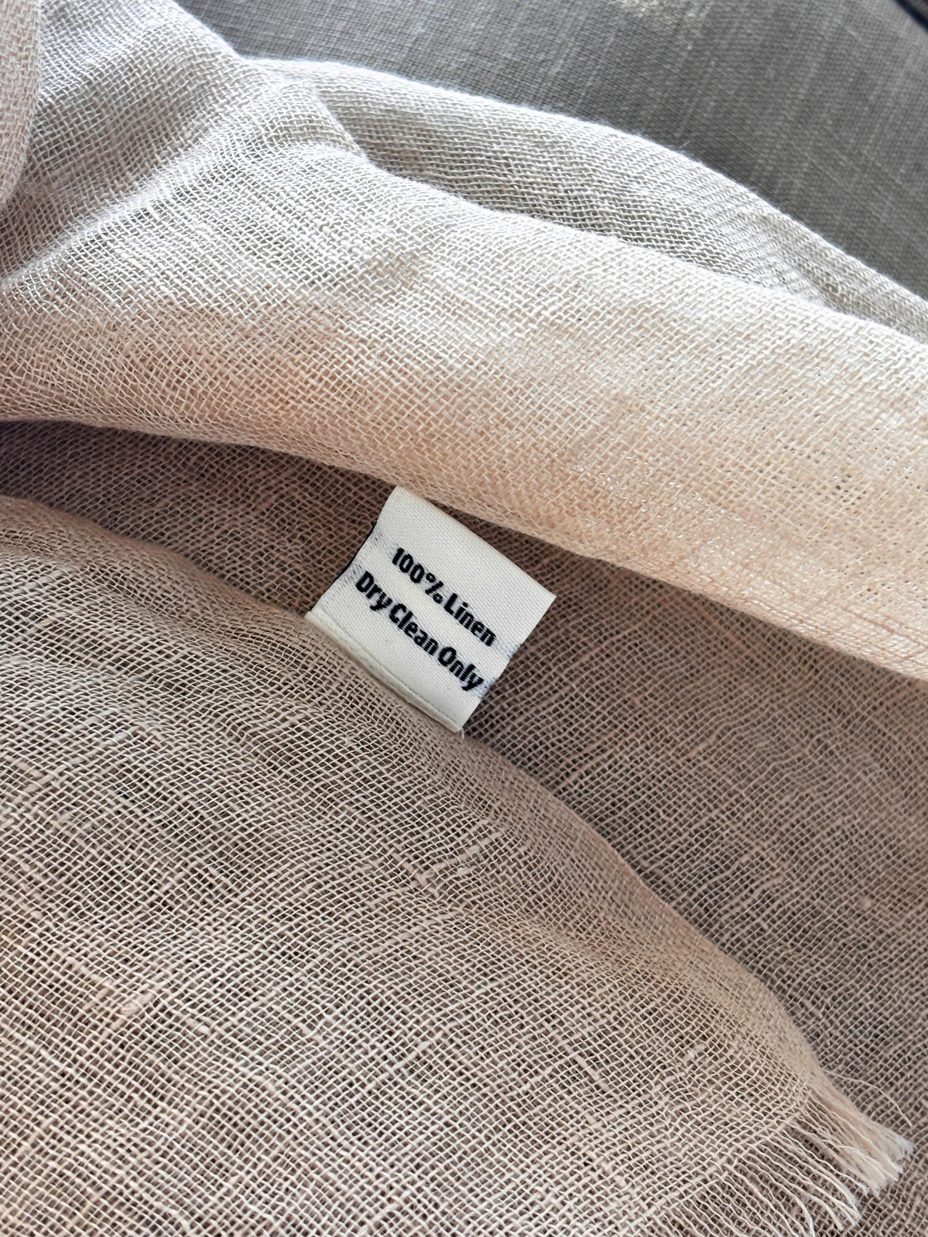 Breezy Pure Linen Scarf – 100% Linen | 70x180 cm