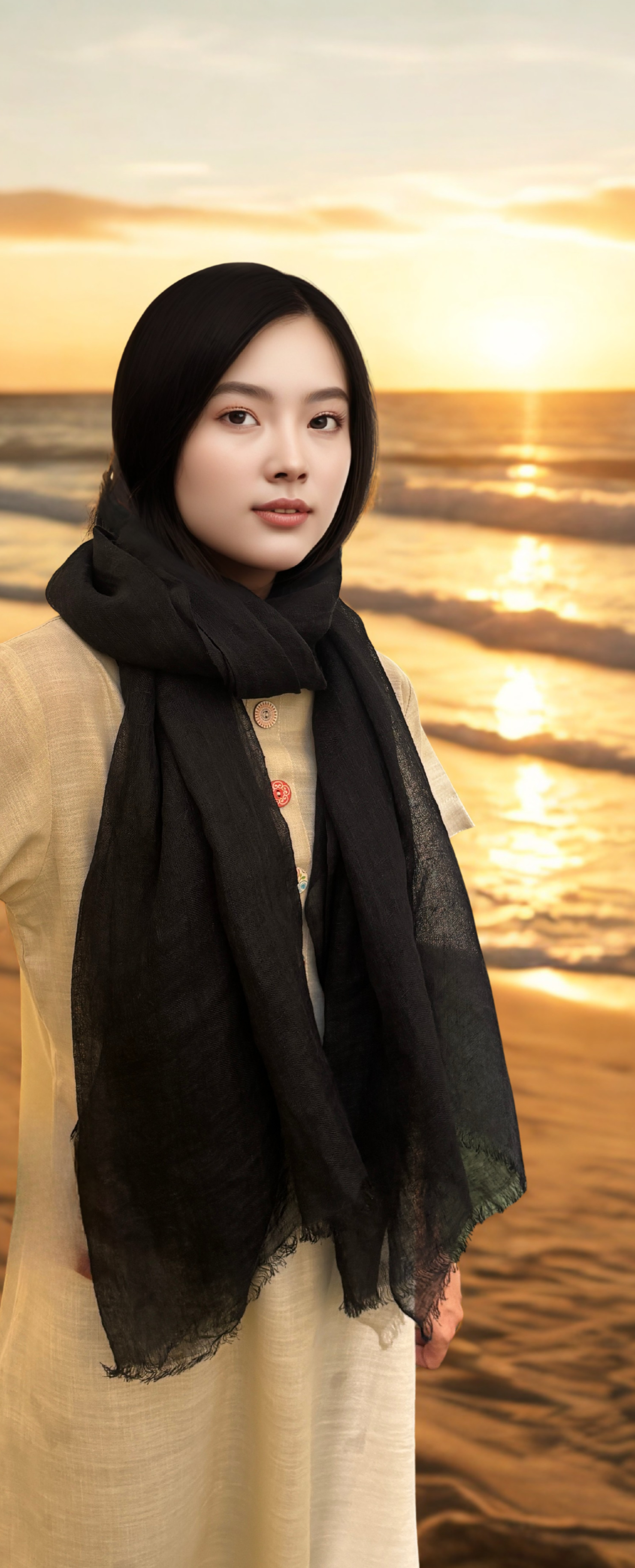 Breezy Pure Linen Scarf – 100% Linen | 70x180 cm