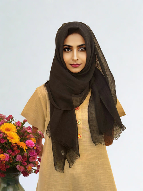 Breezy Pure Linen Scarf – 100% Linen | 70x180 cm