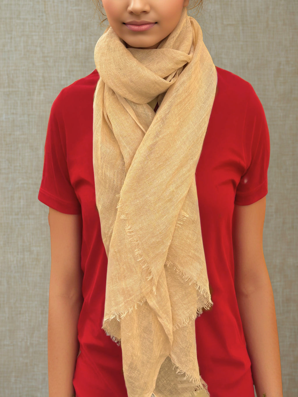 Breezy Pure Linen Scarf – 100% Linen | 70x180 cm