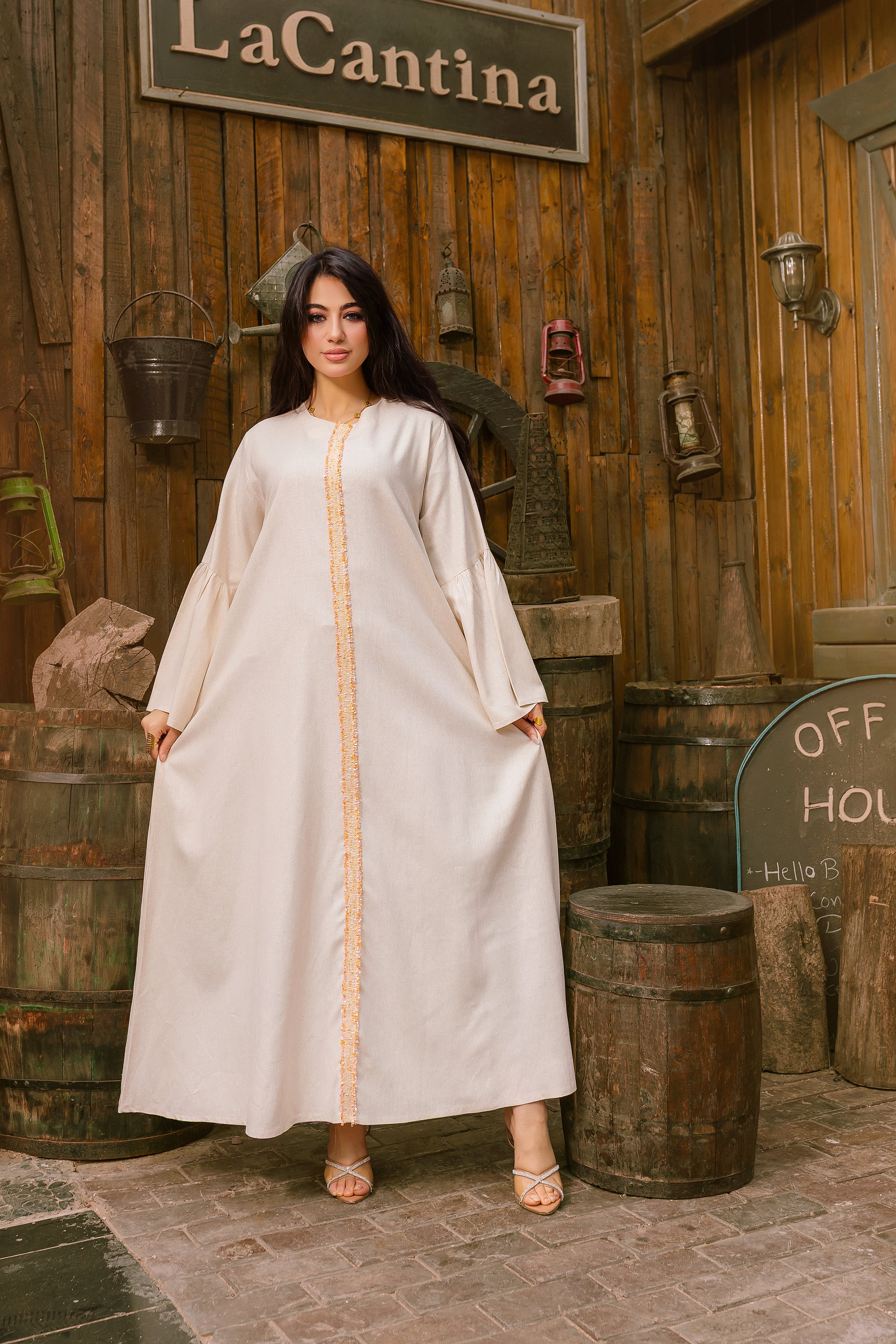 Breezy Linen Blend Dress