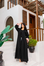 Breezy Linen Cuff Abaya