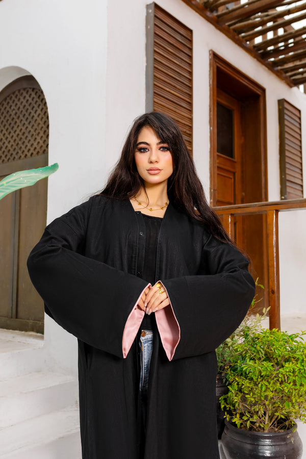 Breezy Linen Cuff Abaya