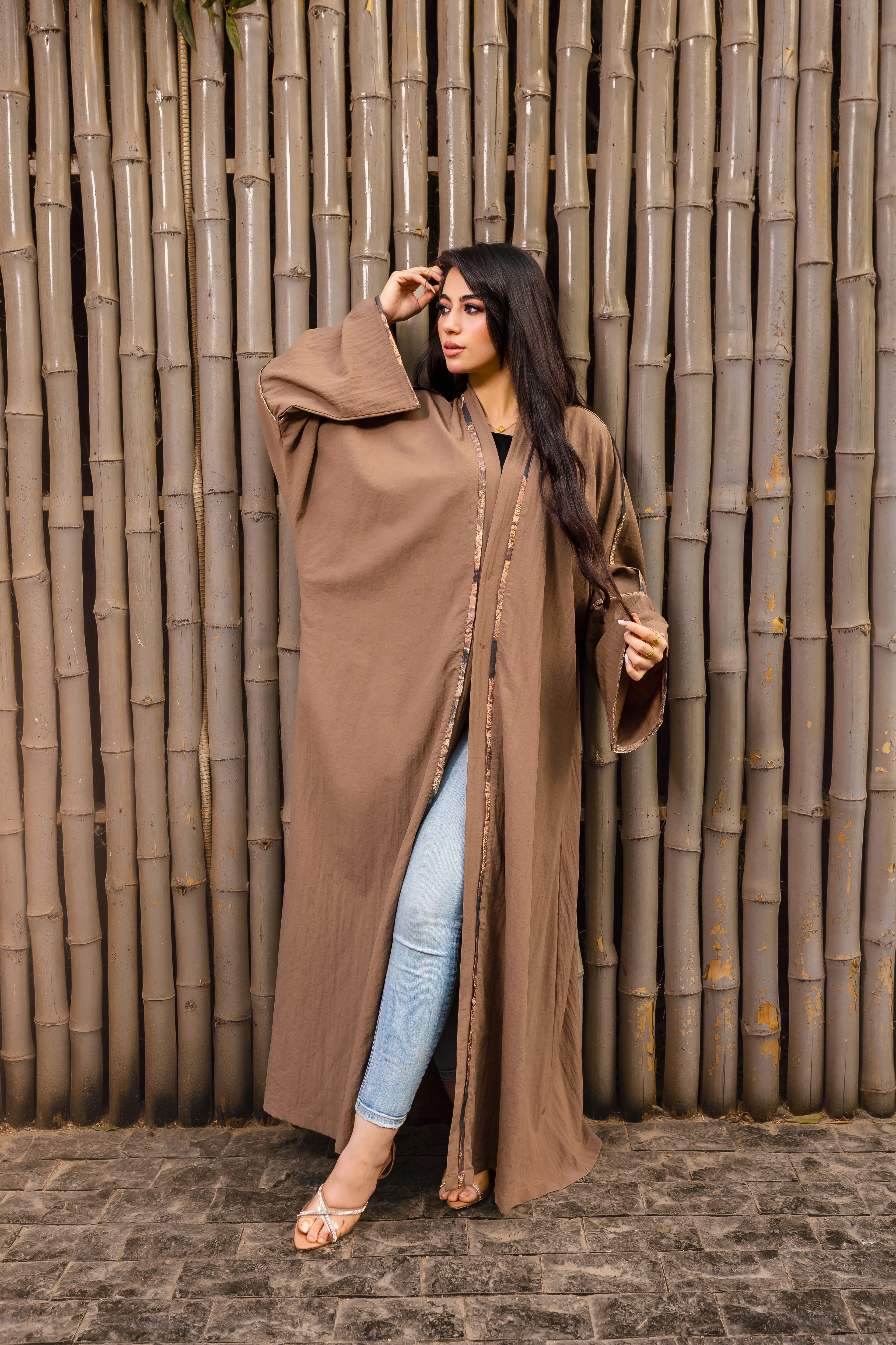 Breezy Bamboo Comfort Abaya – Brown