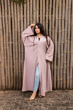 Breezy Bamboo Comfort Abaya – Dusty Pink
