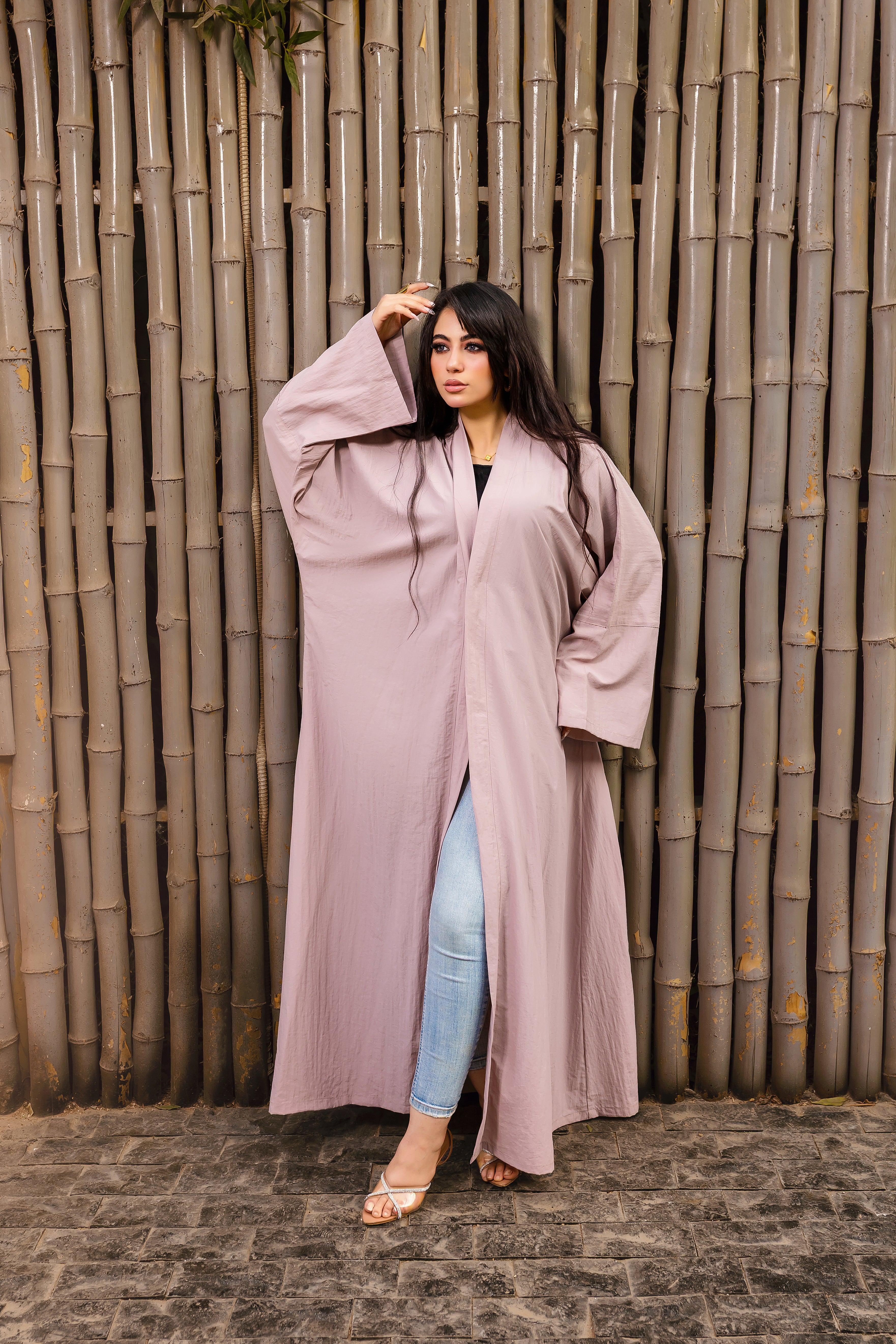 Breezy Bamboo Comfort Abaya – Dusty Pink