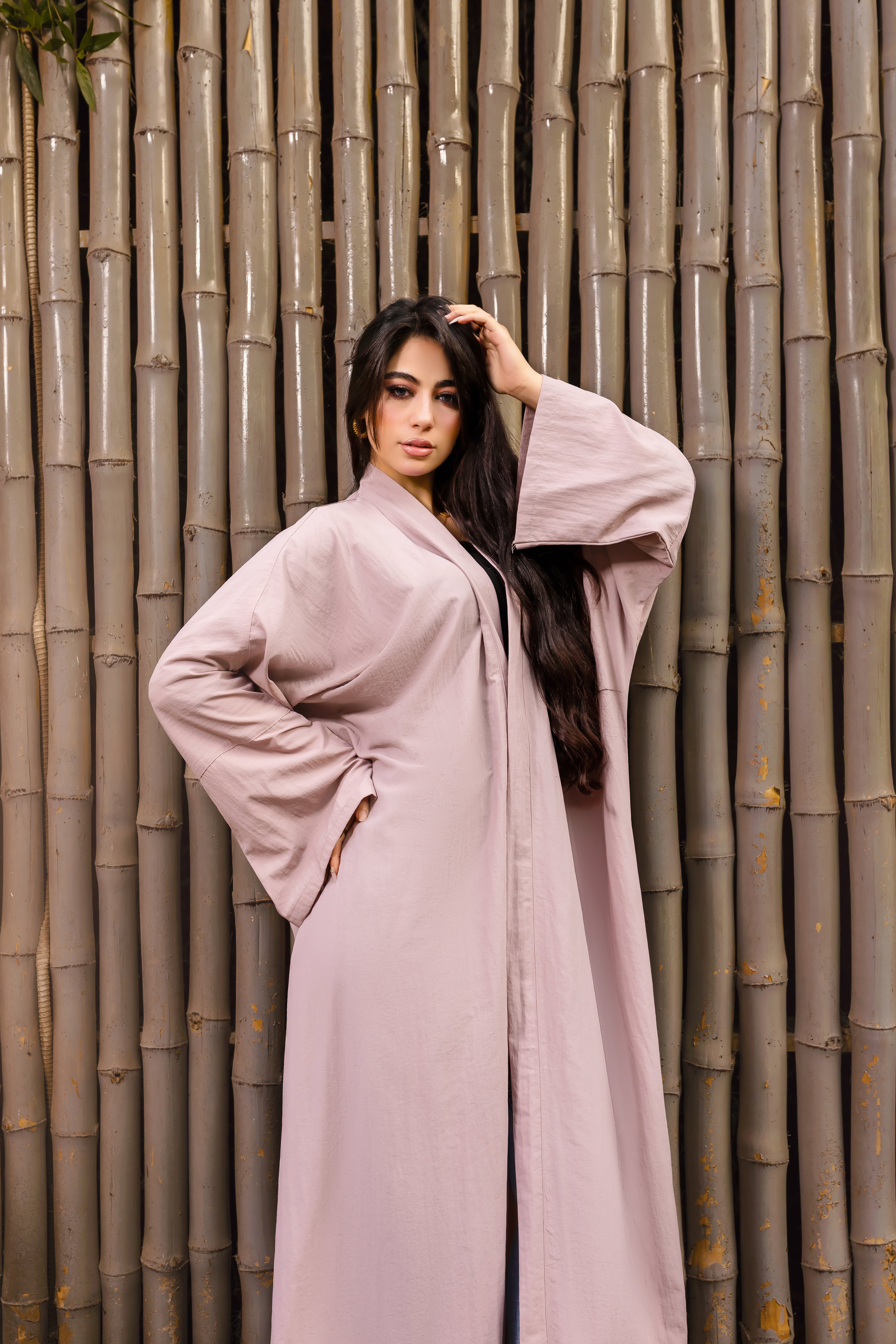 Breezy Bamboo Comfort Abaya – Dusty Pink