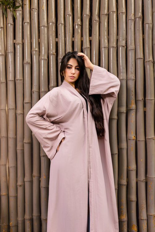 Breezy Bamboo Comfort Abaya – Dusty Pink