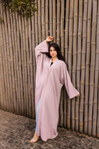 Breezy Bamboo Comfort Abaya – Dusty Pink