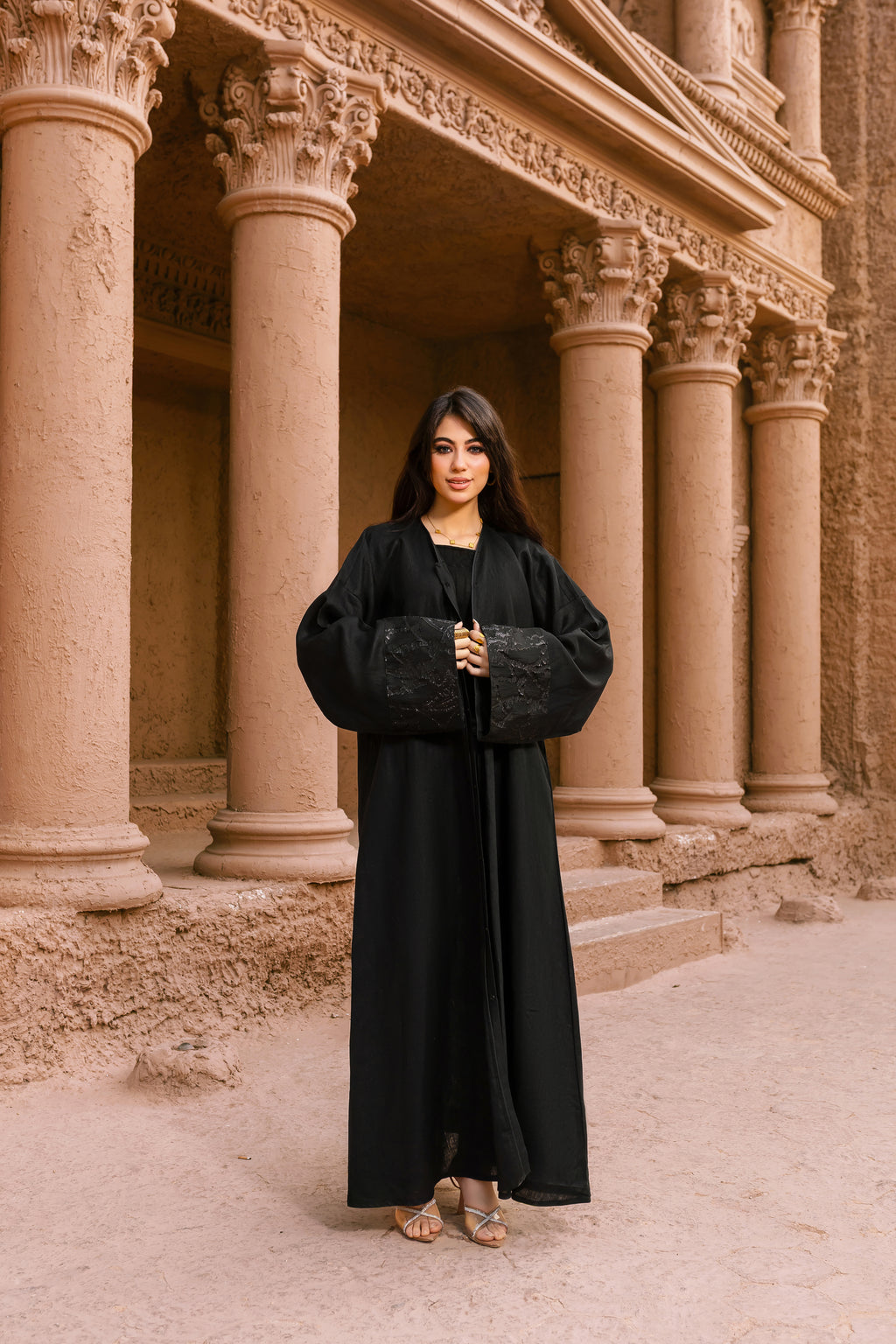 Breezy Linen Soft Detail Abaya