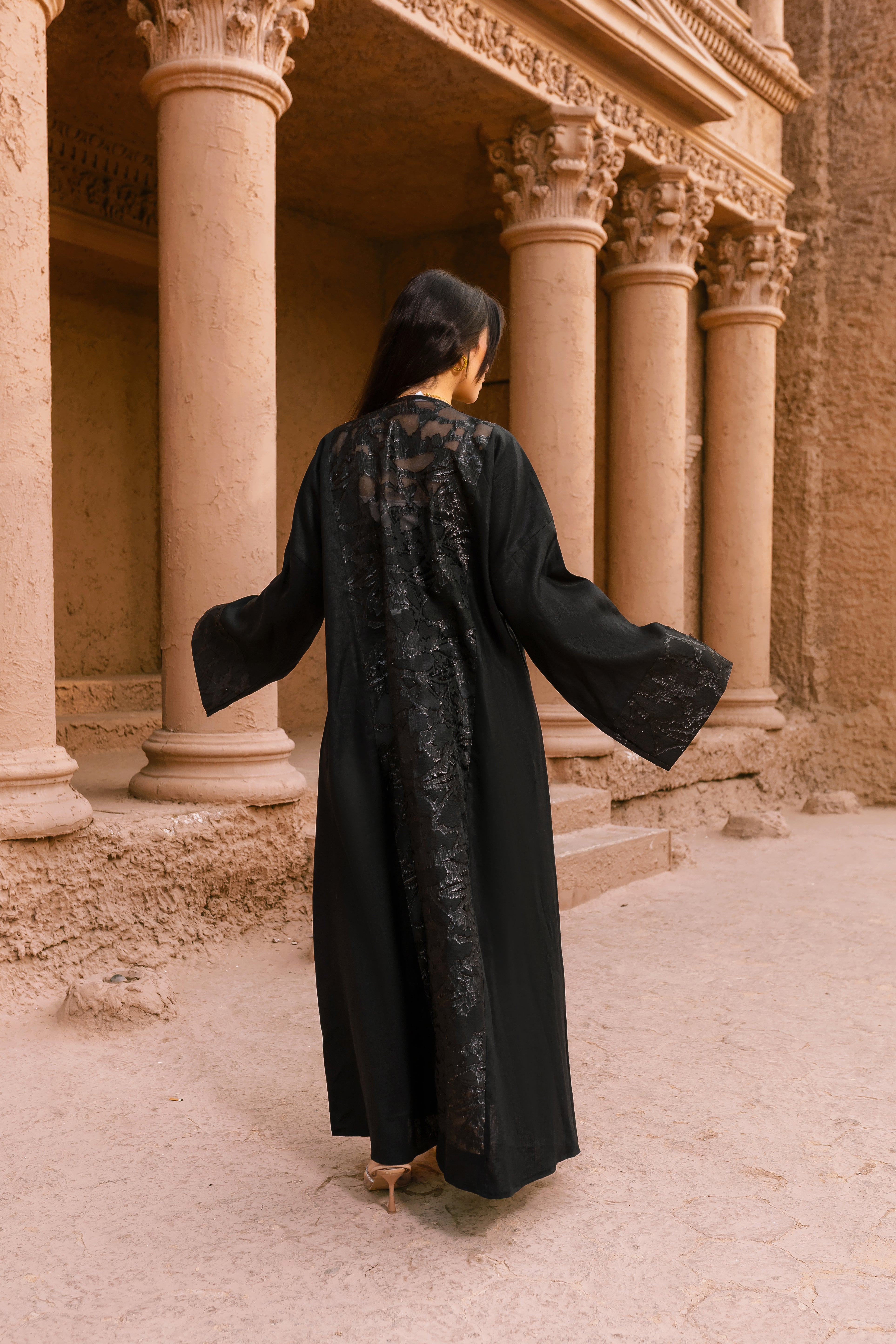 Breezy Linen Soft Detail Abaya