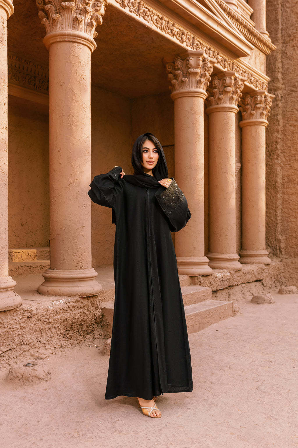 Breezy Linen Soft Detail Abaya