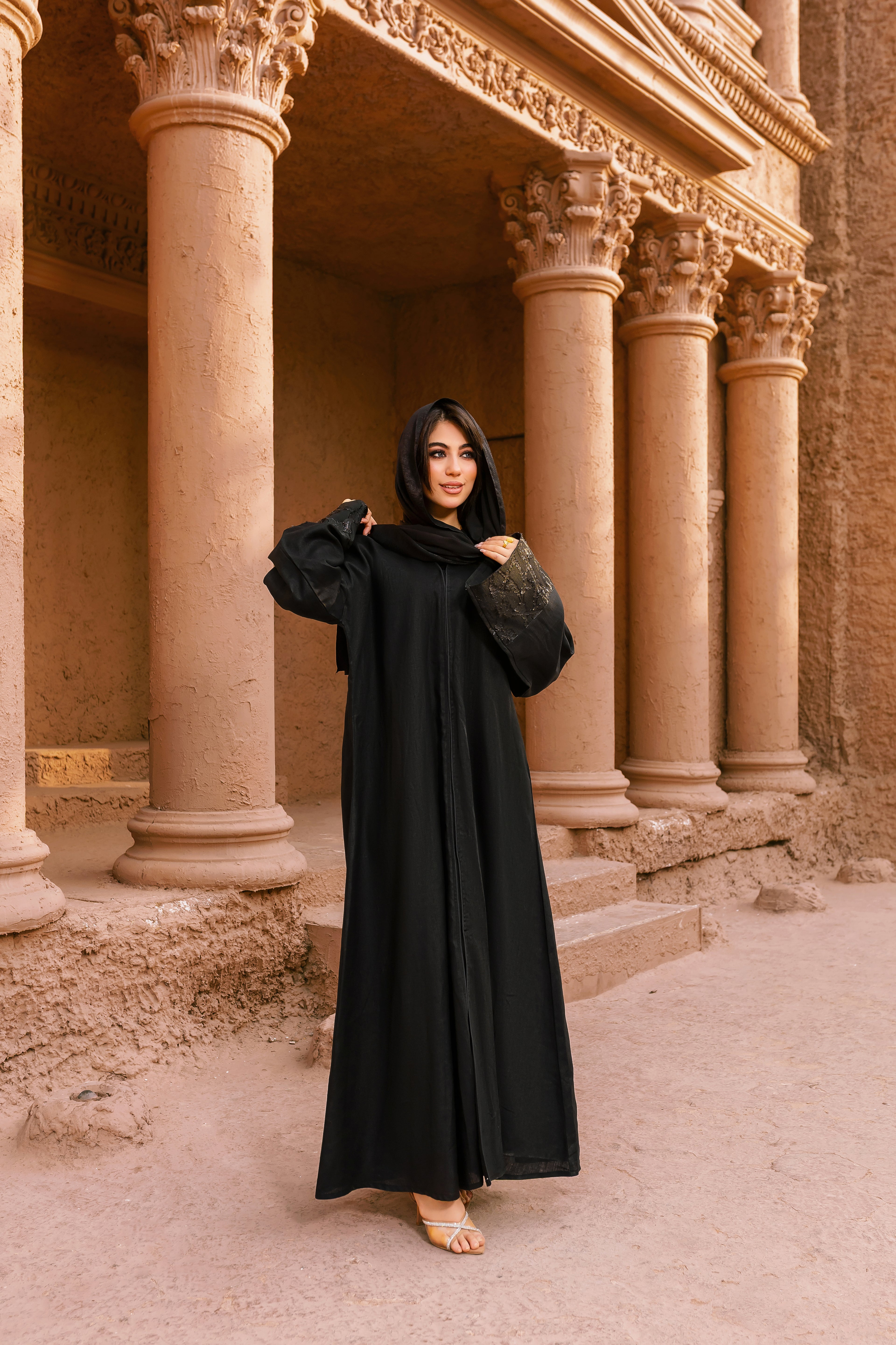 Breezy Linen Soft Detail Abaya