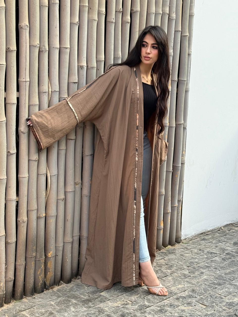 Breezy Bamboo Comfort Abaya – Brown