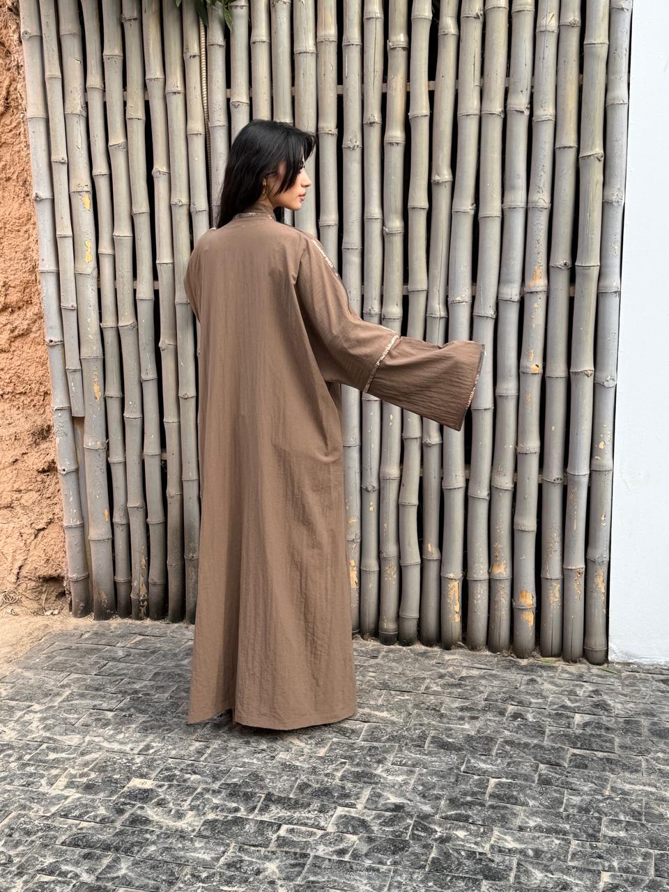 Breezy Bamboo Comfort Abaya – Brown