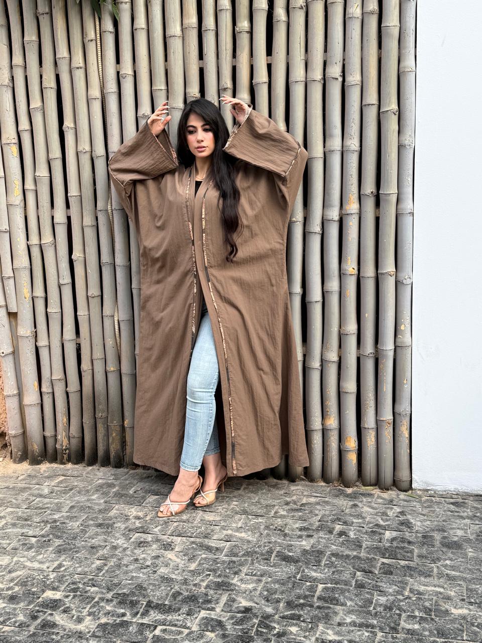 Breezy Bamboo Comfort Abaya – Brown