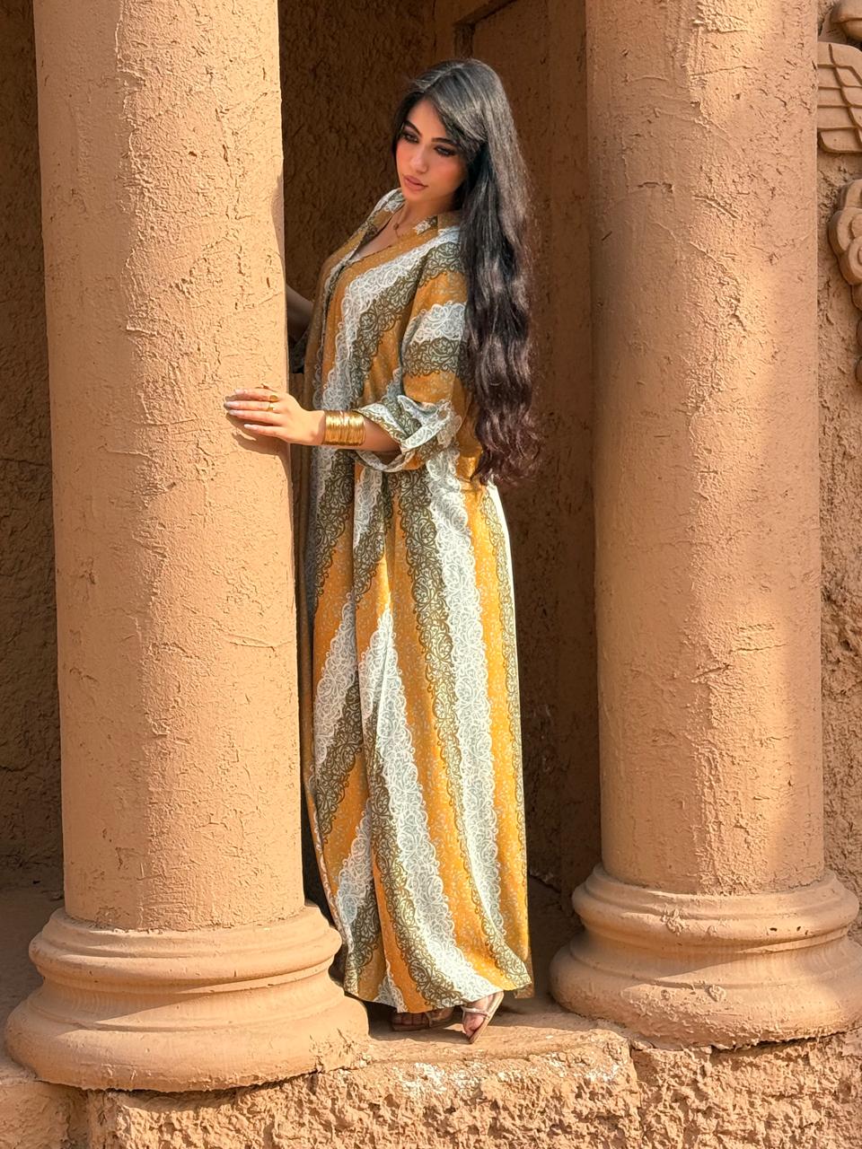 Breezy Flow Dress – Heritage Stripe