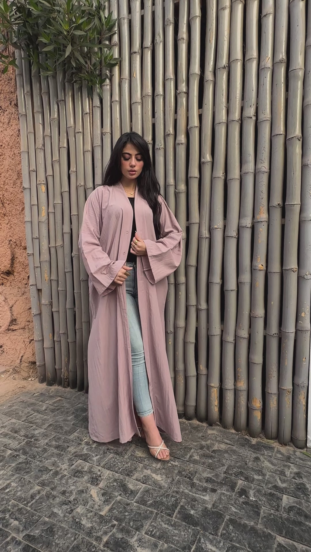 Breezy Bamboo Comfort Abaya – Dusty Pink