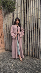 Breezy Bamboo Comfort Abaya – Dusty Pink
