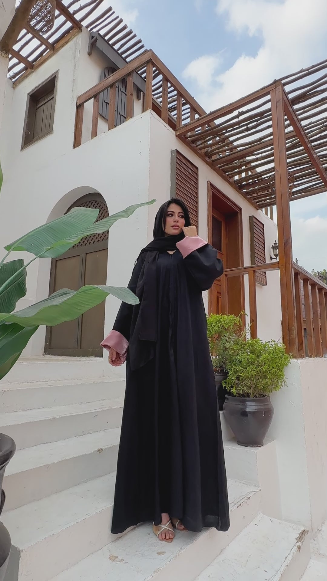 Breezy Linen Cuff Abaya